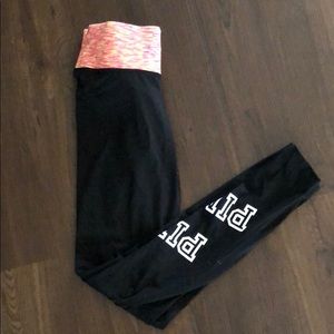 Pink yoga leggings